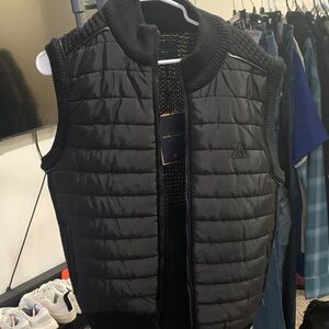 Men's Black Quilted Vest